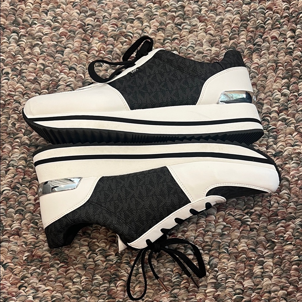Michael Kors Black and White Sneakers - Picture 2 of 5